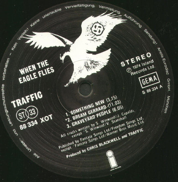 Traffic : When The Eagle Flies (LP, Album, RE)
