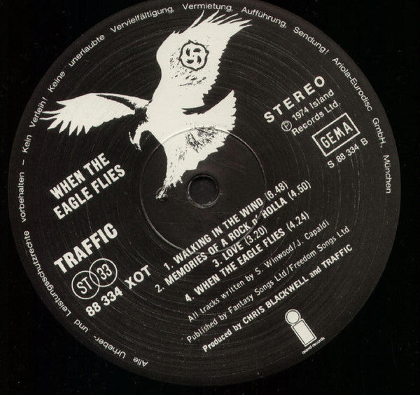 Traffic : When The Eagle Flies (LP, Album, RE)