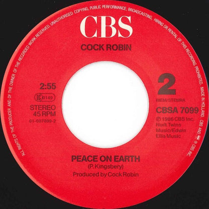 Cock Robin : Thought You Were On My Side (7", Single)