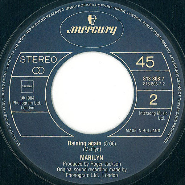 Marilyn : You Don't Love Me (7")