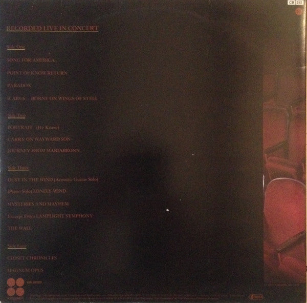 Kansas (2) : Two For The Show (2xLP, Album)