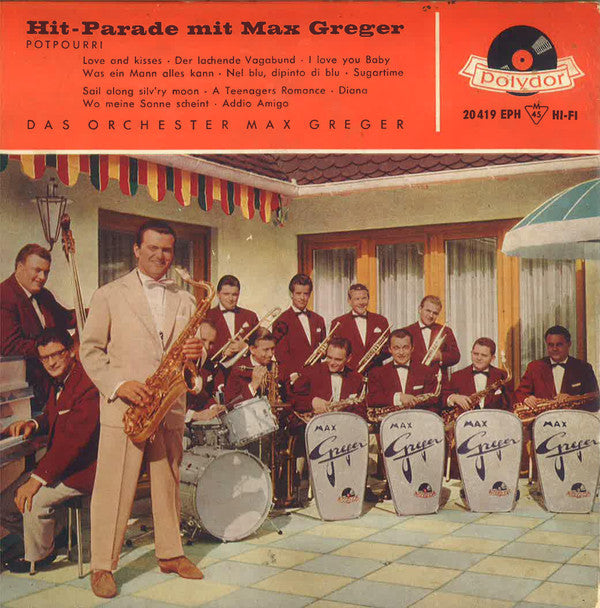 Max Greger Und Sein Orchester : Hit-Parade Mit Max Greger (7", EP, Mono)