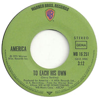 America (2) : Don't Cross The River (7", Single)