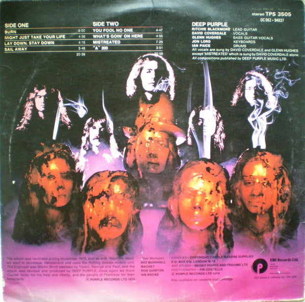 Deep Purple : Burn (LP, Album, 2nd)