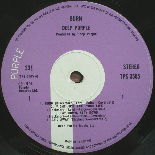 Deep Purple : Burn (LP, Album, 2nd)