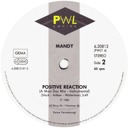 Mandy* : Positive Reaction (12", Maxi)