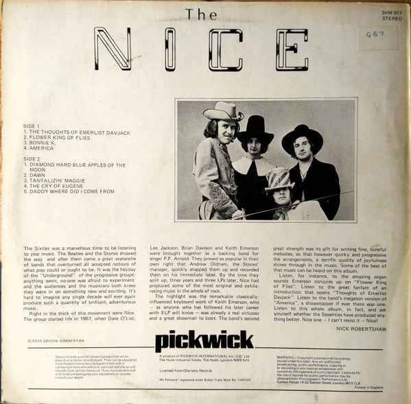 The Nice : The Nice (LP, Comp, RE)