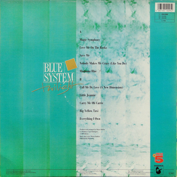 Blue System : Twilight (LP, Album)