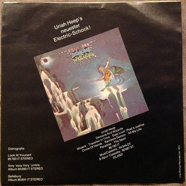 Uriah Heep : Easy Livin' / Gypsy (7", Single, RE)