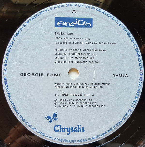 Georgie Fame : Samba (12")