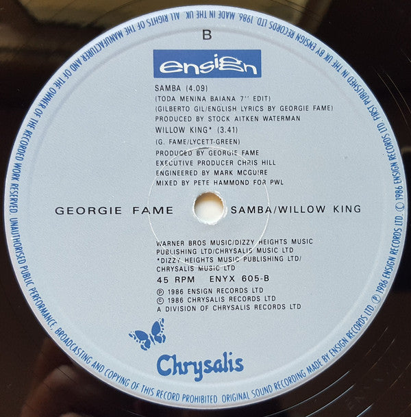 Georgie Fame : Samba (12")