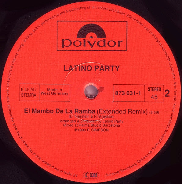 Latino Party : Esta Loca! (12")