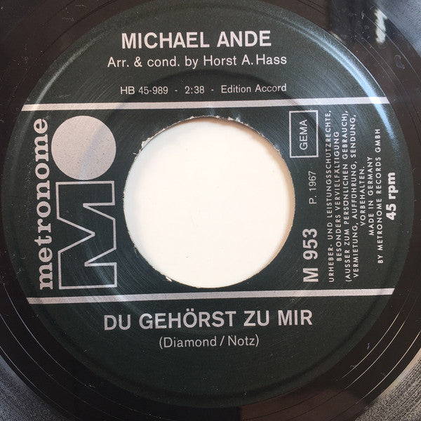 Michael Ande : Irgendwann Kommt Die Liebe / Du Gehörst Zu Mir (7", Single)