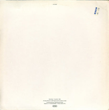 New Order : True Faith / 1963 (12")