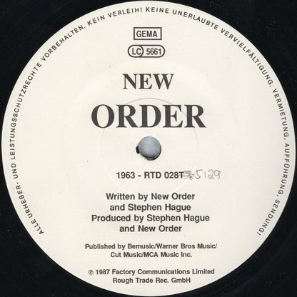 New Order : True Faith / 1963 (12")