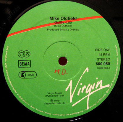 Mike Oldfield : Guilty (12", Single)