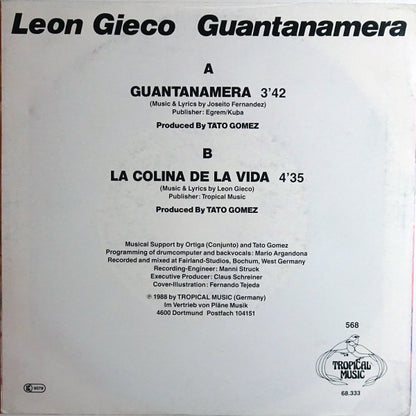 Leon Gieco* : Guantanamera (7", Single)