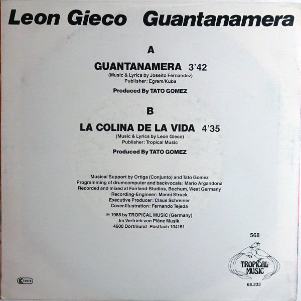 León Gieco : Guantanamera (7", Single)