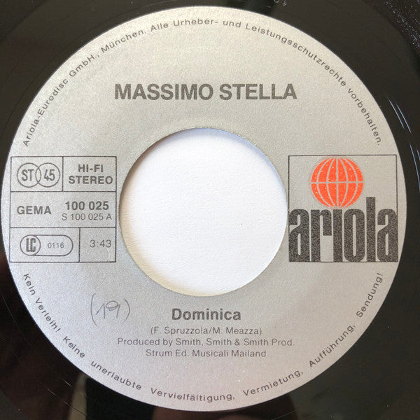 Massimo Stella : Dominica (7")
