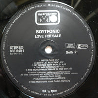 Boytronic : Love For Sale (LP, Album)