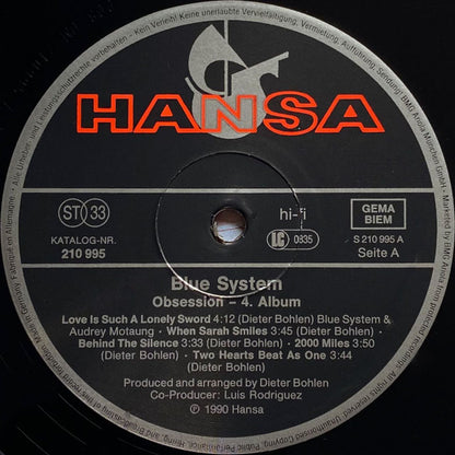 Blue System : Obsession (LP, Album)