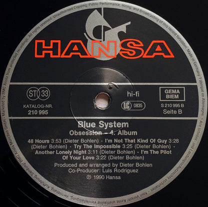 Blue System : Obsession (LP, Album)