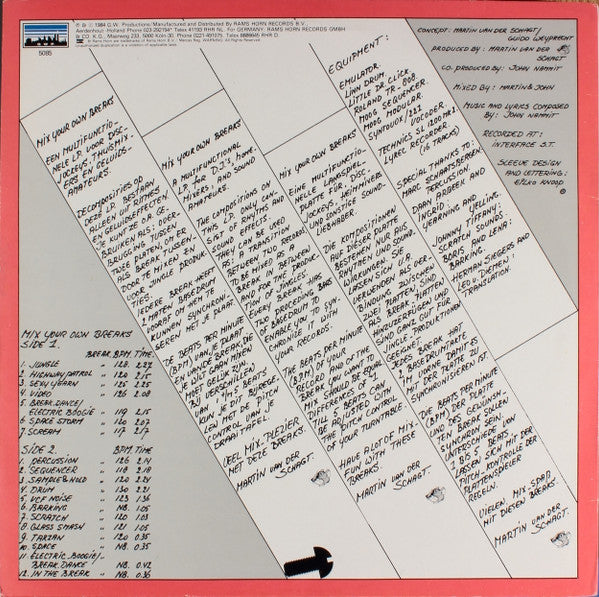 Martin van der Schagt / John Nammit : Mix Your Own Breaks (LP, Album)
