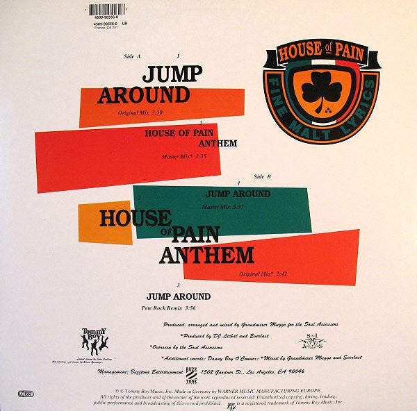 House Of Pain : Jump Around (12")