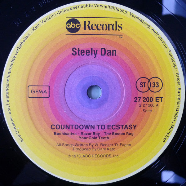 Steely Dan : Countdown To Ecstasy (LP, Album, RE)