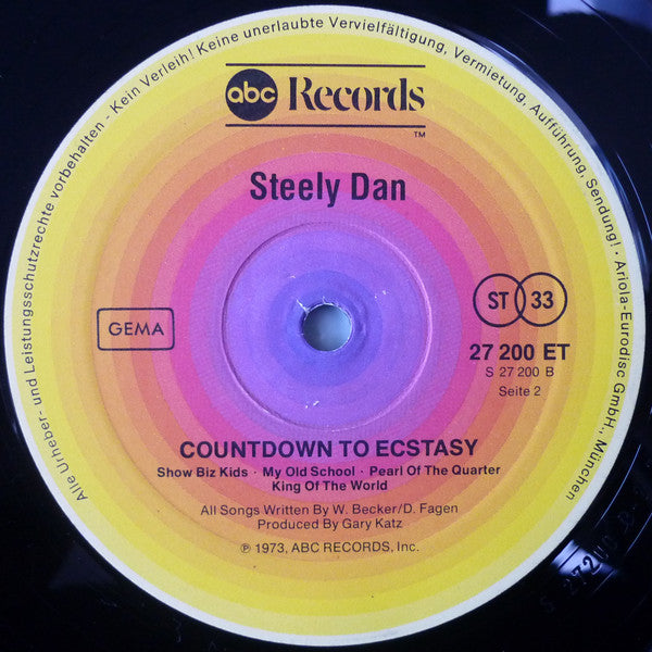 Steely Dan : Countdown To Ecstasy (LP, Album, RE)