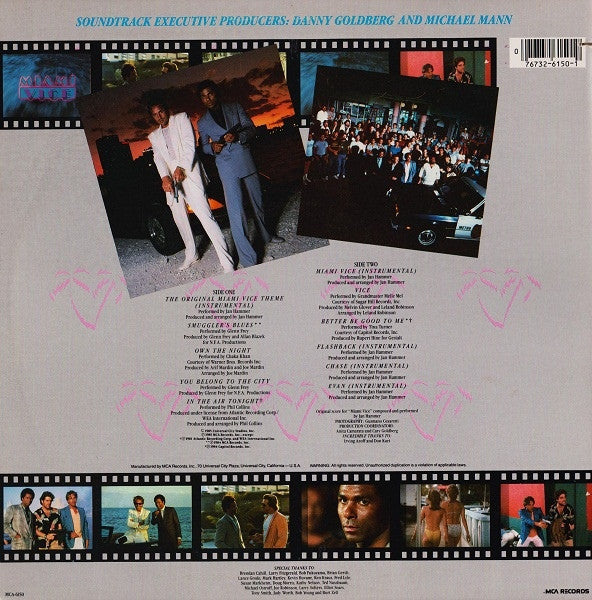 Various : Music From The Television Series "Miami Vice" (LP, Comp, Ele)