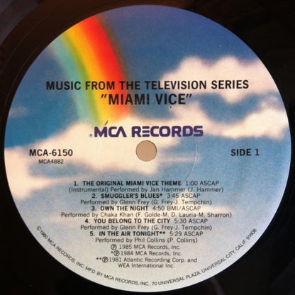 Various : Music From The Television Series "Miami Vice" (LP, Comp, Ele)