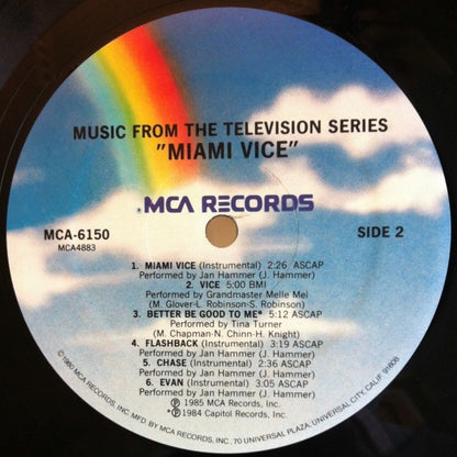 Various : Music From The Television Series "Miami Vice" (LP, Comp, Ele)