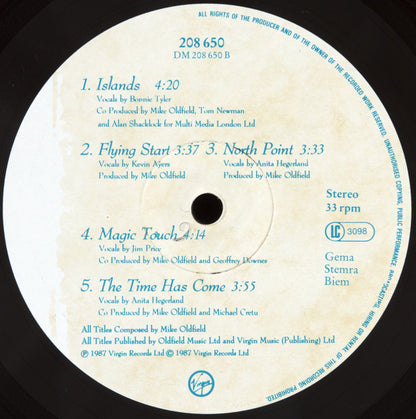 Mike Oldfield : Islands (LP, Album)