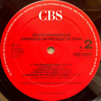 Bruce Springsteen : Darkness On The Edge Of Town (LP, Album, RE, Red)