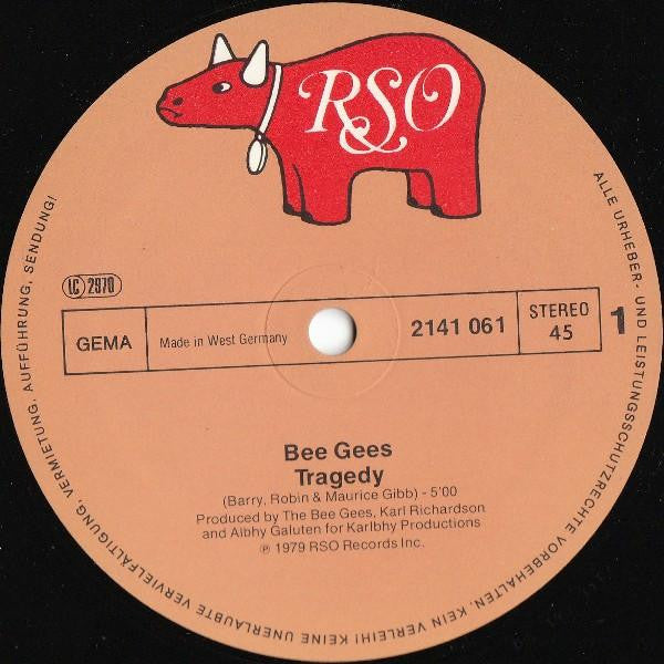 Bee Gees : Tragedy (12", Maxi)