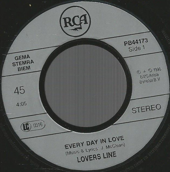 Lovers Line : Every Day In Love (7", Single)