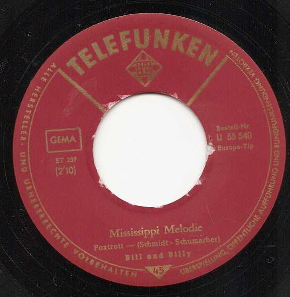 Bill Und Billy : Mississippi Melodie / Rosita Conchita (7", Single)