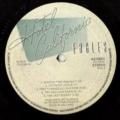 Eagles : Hotel California (LP, Album, Gat)