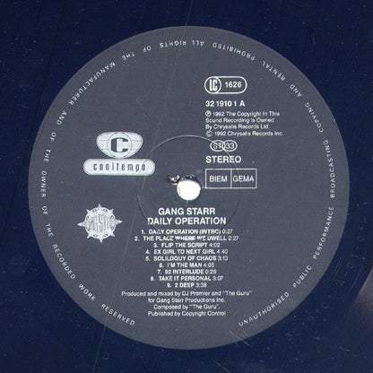 Gang Starr : Daily Operation (LP, Album)