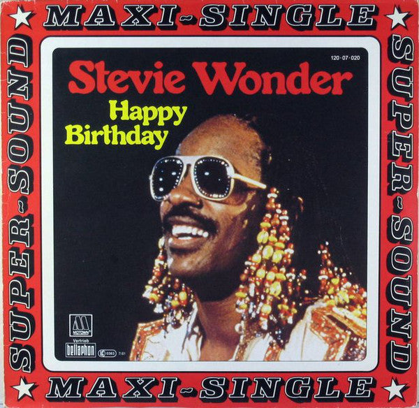 Stevie Wonder : Happy Birthday (12", Maxi)