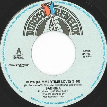 Sabrina : Boys (7", Single, Pho)
