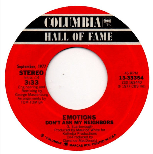 The Emotions : Best Of My Love / Don't Ask My Neighbors (7", RE)
