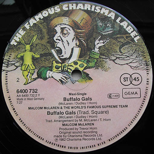 Malcolm McLaren And The World's Famous Supreme Team : Buffalo Gals (12", Maxi)