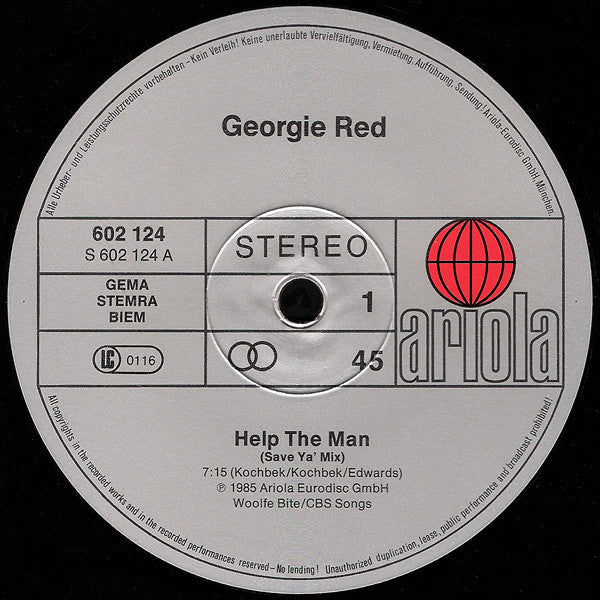 Georgie Red : Help The Man (12", Maxi)