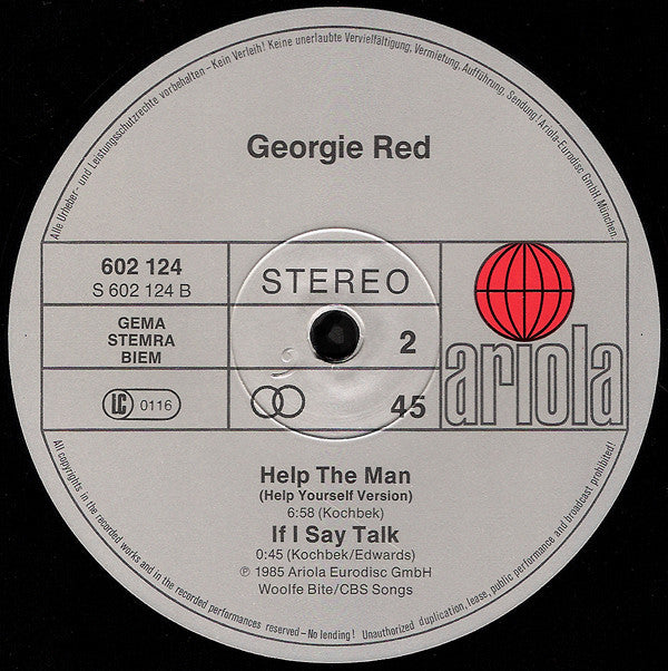 Georgie Red : Help The Man (12", Maxi)