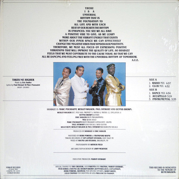 Shabazz : Takes Me Higher (12")