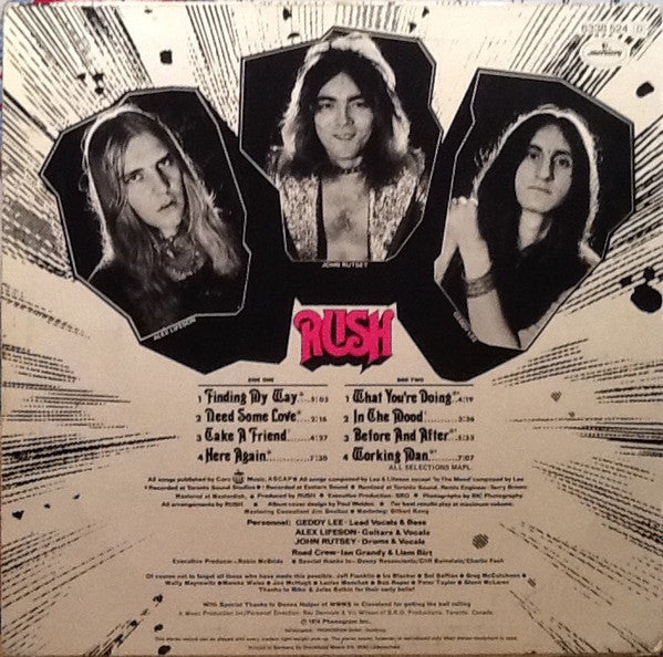 Rush : Rush (LP, Album)