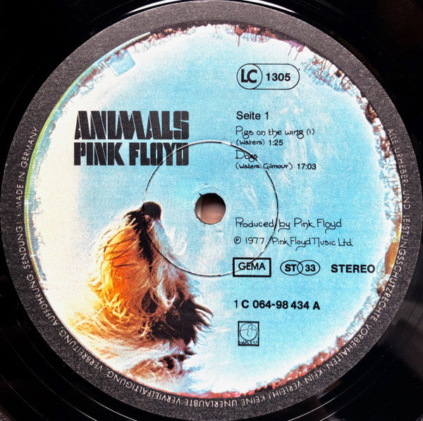 Pink Floyd : Animals (LP, Album, Gat)