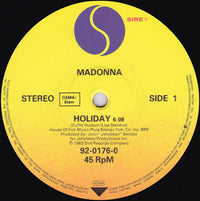 Madonna : Holiday (12", Maxi)